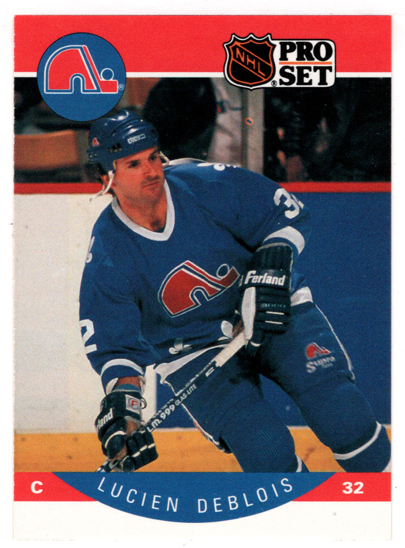 Lucien DeBlois - Quebec Nordiques (NHL Hockey Card) 1990-91 Pro Set # 244 Mint