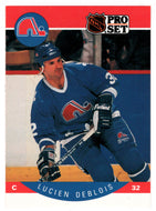 Lucien DeBlois - Quebec Nordiques (NHL Hockey Card) 1990-91 Pro Set # 244 Mint