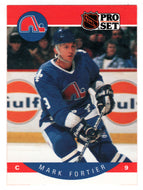 Marc Fortier - Quebec Nordiques (NHL Hockey Card) 1990-91 Pro Set # 245 A Mint