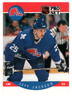 Jeff Jackson RC - Quebec Nordiques (NHL Hockey Card) 1990-91 Pro Set # 249 Mint