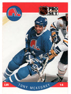 Tony McKegney - Quebec Nordiques (NHL Hockey Card) 1990-91 Pro Set # 254 Mint