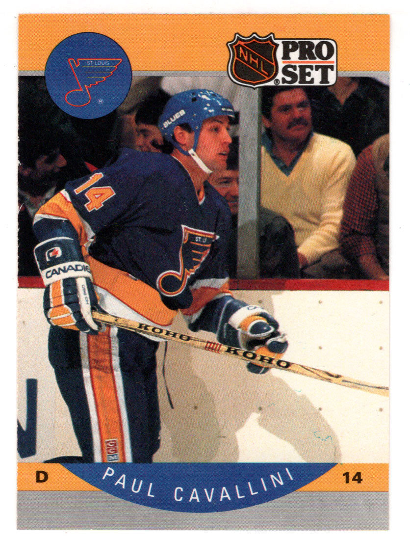 Paul Cavallini - St. Louis Blues (NHL Hockey Card) 1990-91 Pro Set # 262 Mint