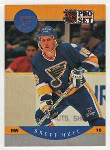 Brett Hull - St. Louis Blues (NHL Hockey Card) 1990-91 Pro Set # 263 Mint