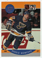 Sergio Momesso RC - St. Louis Blues (NHL Hockey Card) 1990-91 Pro Set # 268 Mint