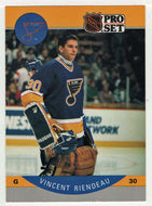 Vincent Riendeau RC - St. Louis Blues (NHL Hockey Card) 1990-91 Pro Set # 270 Mint