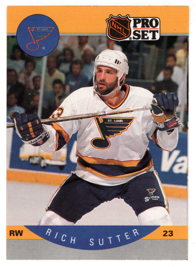 Rich Sutter - St. Louis Blues (NHL Hockey Card) 1990-91 Pro Set # 272 Mint