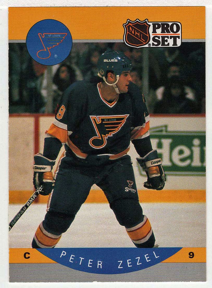 Peter Zezel - St. Louis Blues (NHL Hockey Card) 1990-91 Pro Set # 274 Mint