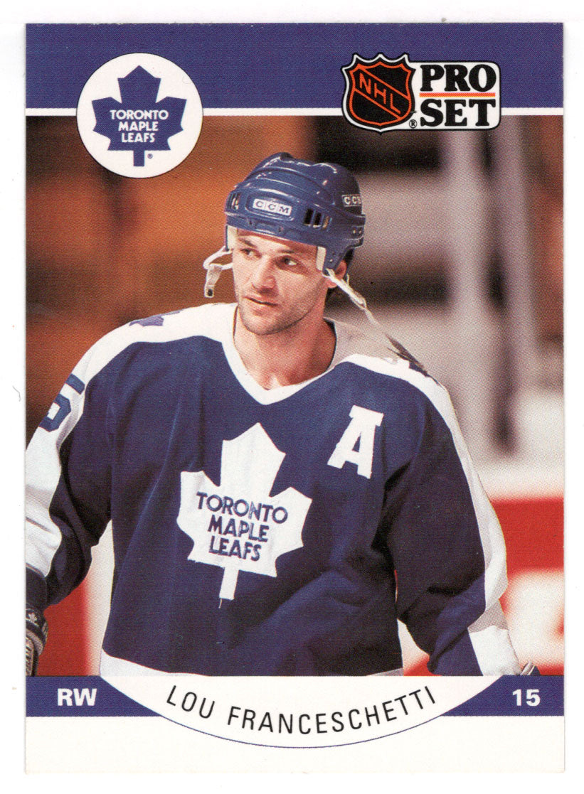 Lou Franceschetti RC - Toronto Maple Leafs (NHL Hockey Card) 1990-91 Pro Set # 280 Mint