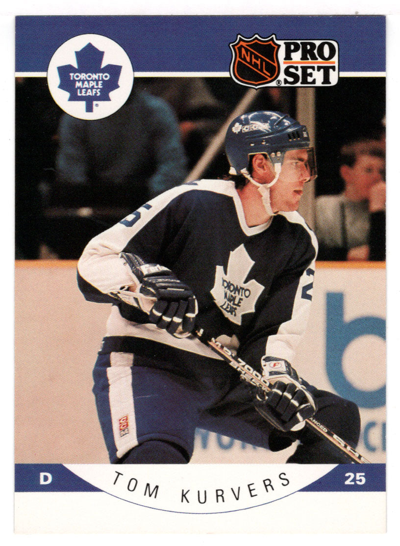 Tom Kurvers - Toronto Maple Leafs (NHL Hockey Card) 1990-91 Pro Set # 282 Mint