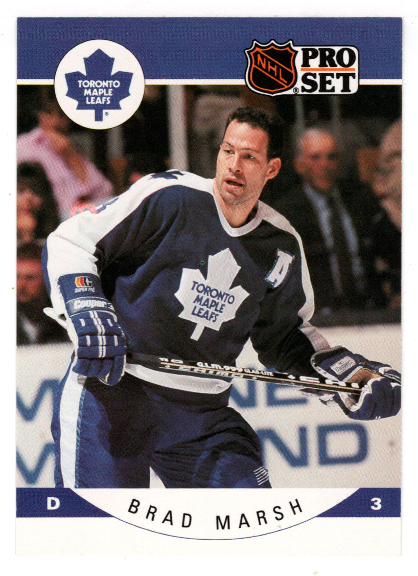 Brad Marsh - Toronto Maple Leafs (NHL Hockey Card) 1990-91 Pro Set # 285 Mint