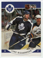 Luke Richardson - Toronto Maple Leafs (NHL Hockey Card) 1990-91 Pro Set # 289 Mint