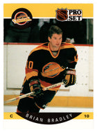 Brian Bradley - Vancouver Canucks (NHL Hockey Card) 1990-91 Pro Set # 294 Mint