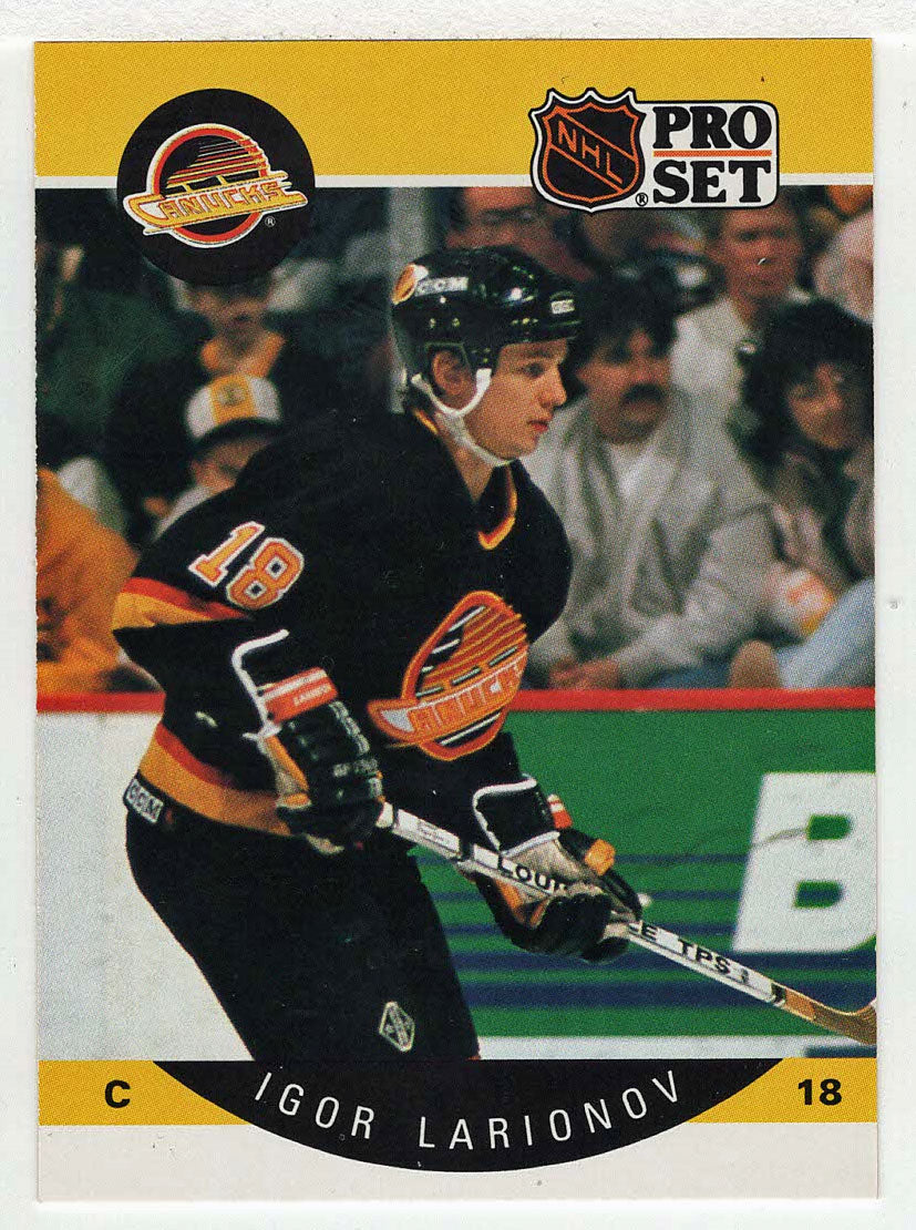 Igor Larionov 1990-91 Upper Deck Rookie Card #128 NHL Vancouver Canucks