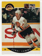 Jyrki Lumme RC - Vancouver Canucks (NHL Hockey Card) 1990-91 Pro Set # 300 Mint