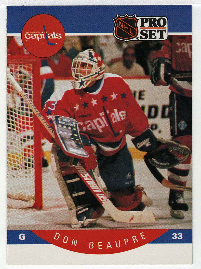 Don Beaupre - Washington Capitals (NHL Hockey Card) 1990-91 Pro Set # 307 Mint