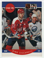 Dino Ciccarelli - Washington Capitals (NHL Hockey Card) 1990-91 Pro Set # 308 Mint