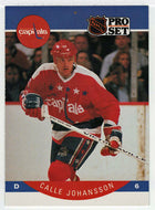 Calle Johansson - Washington Capitals (NHL Hockey Card) 1990-91 Pro Set # 313 Mint