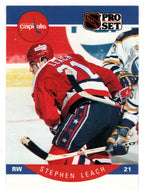 Stephen Leach - Washington Capitals (NHL Hockey Card) 1990-91 Pro Set # 315 Mint