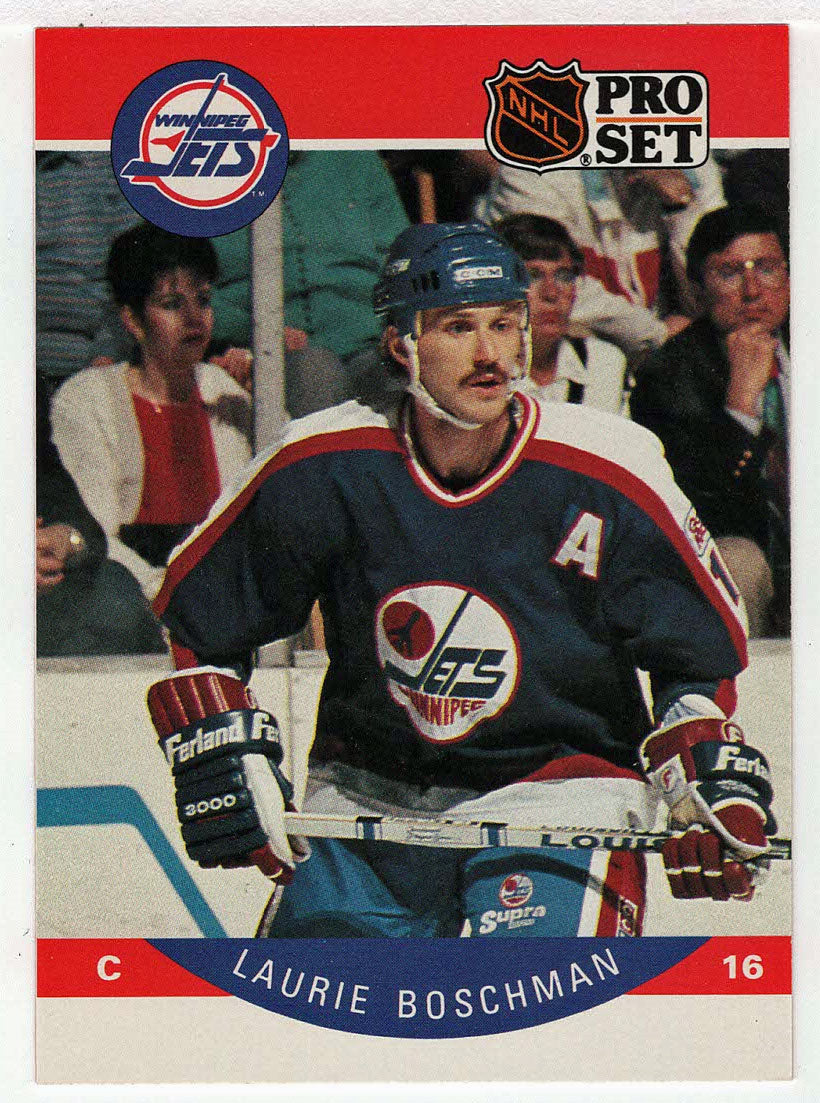 Laurie Boschman - Winnipeg Jets (NHL Hockey Card) 1990-91 Pro Set # 324 Mint