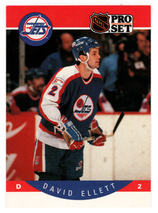 Dave Ellett - Winnipeg Jets (NHL Hockey Card) 1990-91 Pro Set # 326 Mint