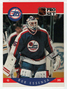 Bob Essensa RC - Winnipeg Jets (NHL Hockey Card) 1990-91 Pro Set # 328 Mint