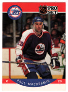 Paul MacDermid - Winnipeg Jets (NHL Hockey Card) 1990-91 Pro Set # 331 Mint