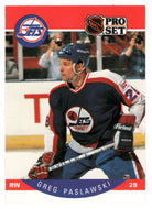 Greg Paslawski - Winnipeg Jets (NHL Hockey Card) 1990-91 Pro Set # 336 Mint