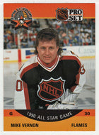 Mike Vernon - Calgary Flames - All Star Game (NHL Hockey Card) 1990-91 Pro Set # 338 Mint