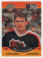 Steve Larmer - Chicago Blackhawks - All Star Game (NHL Hockey Card) 1990-91 Pro Set # 345 Mint