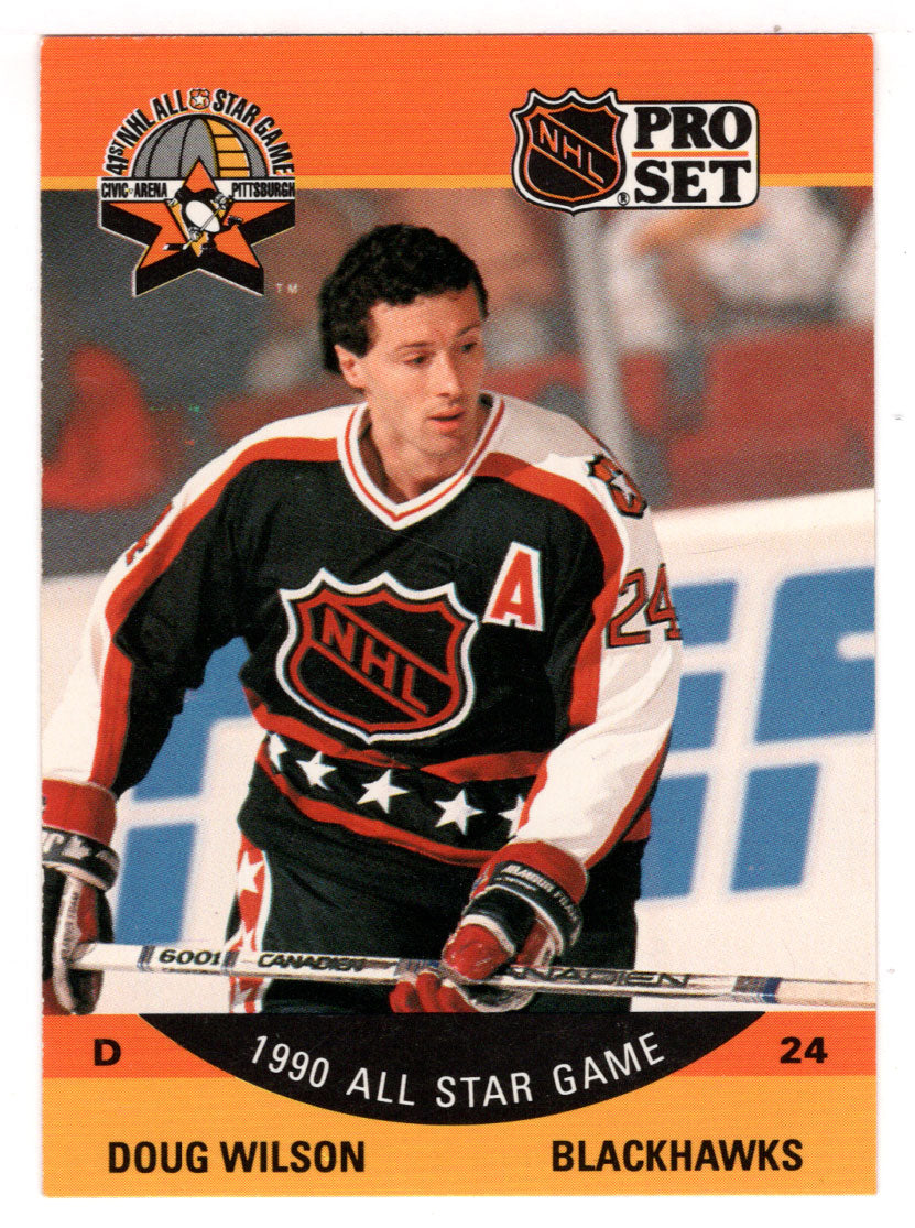 Doug Wilson - Chicago Blackhawks - All Star Game (NHL Hockey Card) 1990-91 Pro Set # 346 Mint