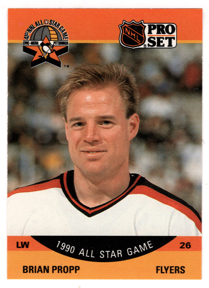 Brian Propp - Philadelphia Flyers - All Star Game (NHL Hockey Card) 1990-91 Pro Set # 360 Mint