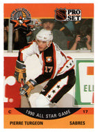 Pierre Turgeon - Buffalo Sabres - All Star Game (NHL Hockey Card) 1990-91 Pro Set # 366 Mint