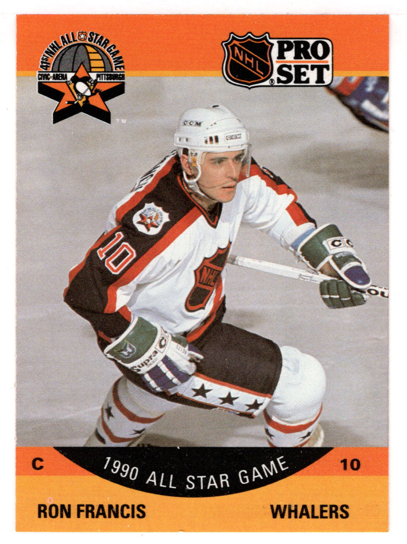 Ron Francis - Hartford Whalers - All Star Game (NHL Hockey Card) 1990-91 Pro Set # 367 Mint