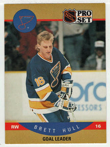 Brett Hull 1990-91 Score #346 St. Louis Blues Hockey Card