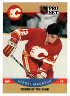Sergei Makarov - Calgary Flames - League Leaders (NHL Hockey Card) 1990-91 Pro Set # 396 Mint