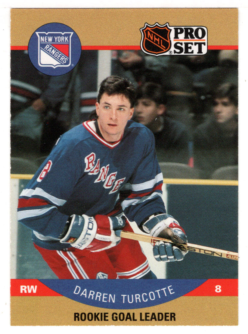 Darren Turcotte - New York Rangers - League Leaders (NHL Hockey Card) 1990-91 Pro Set # 400 Mint