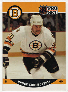 Bruce Shoebottom RC - Boston Bruins (NHL Hockey Card) 1990-91 Pro Set # 411 Mint