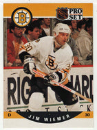 Jim Wiemer RC - Boston Bruins (NHL Hockey Card) 1990-91 Pro Set # 413 Mint