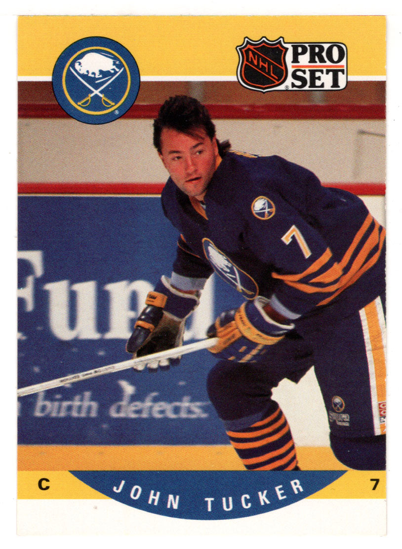 John Tucker - Buffalo Sabres (NHL Hockey Card) 1990-91 Pro Set # 420 Mint