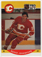 Roger Johansson RC - Calgary Flames (NHL Hockey Card) 1990-91 Pro Set # 424 Mint