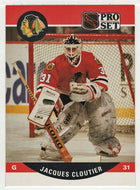 Jacques Cloutier RC - Chicago Blackhawks (NHL Hockey Card) 1990-91 Pro Set # 428 Mint