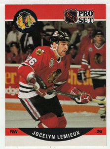 Jocelyn Lemieux RC - Chicago Blackhawks (NHL Hockey Card) 1990-91 Pro Set # 432 Mint