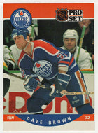 Dave Brown RC - Edmonton Oilers (NHL Hockey Card) 1990-91 Pro Set # 440 Mint