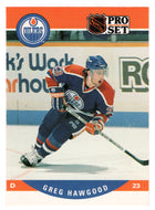 Greg Hawgood - Edmonton Oilers (NHL Hockey Card) 1990-91 Pro Set # 442 Mint