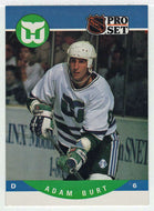 Adam Burt RC - Hartford Whalers (NHL Hockey Card) 1990-91 Pro Set # 447 Mint