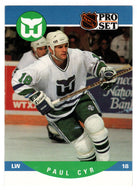 Paul Cyr - Hartford Whalers (NHL Hockey Card) 1990-91 Pro Set # 449 Mint