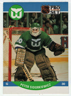 Peter Sidorkiewicz - Hartford Whalers (NHL Hockey Card) 1990-91 Pro Set # 451 Mint