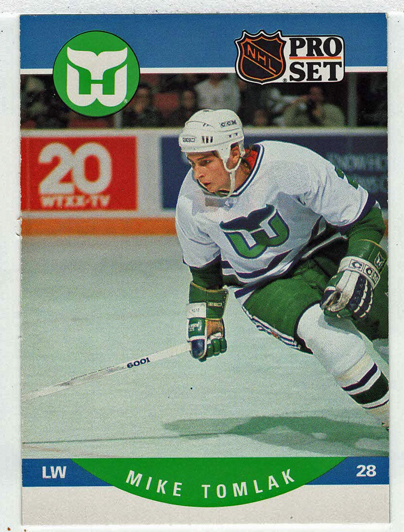 Mike Tomlak RC - Hartford Whalers (NHL Hockey Card) 1990-91 Pro Set # 452 Mint