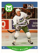 Carey Wilson - Hartford Whalers (NHL Hockey Card) 1990-91 Pro Set # 453 Mint