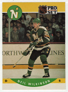 Neil Wilkinson RC - Minnesota North Stars (NHL Hockey Card) 1990-91 Pro Set # 465 Mint